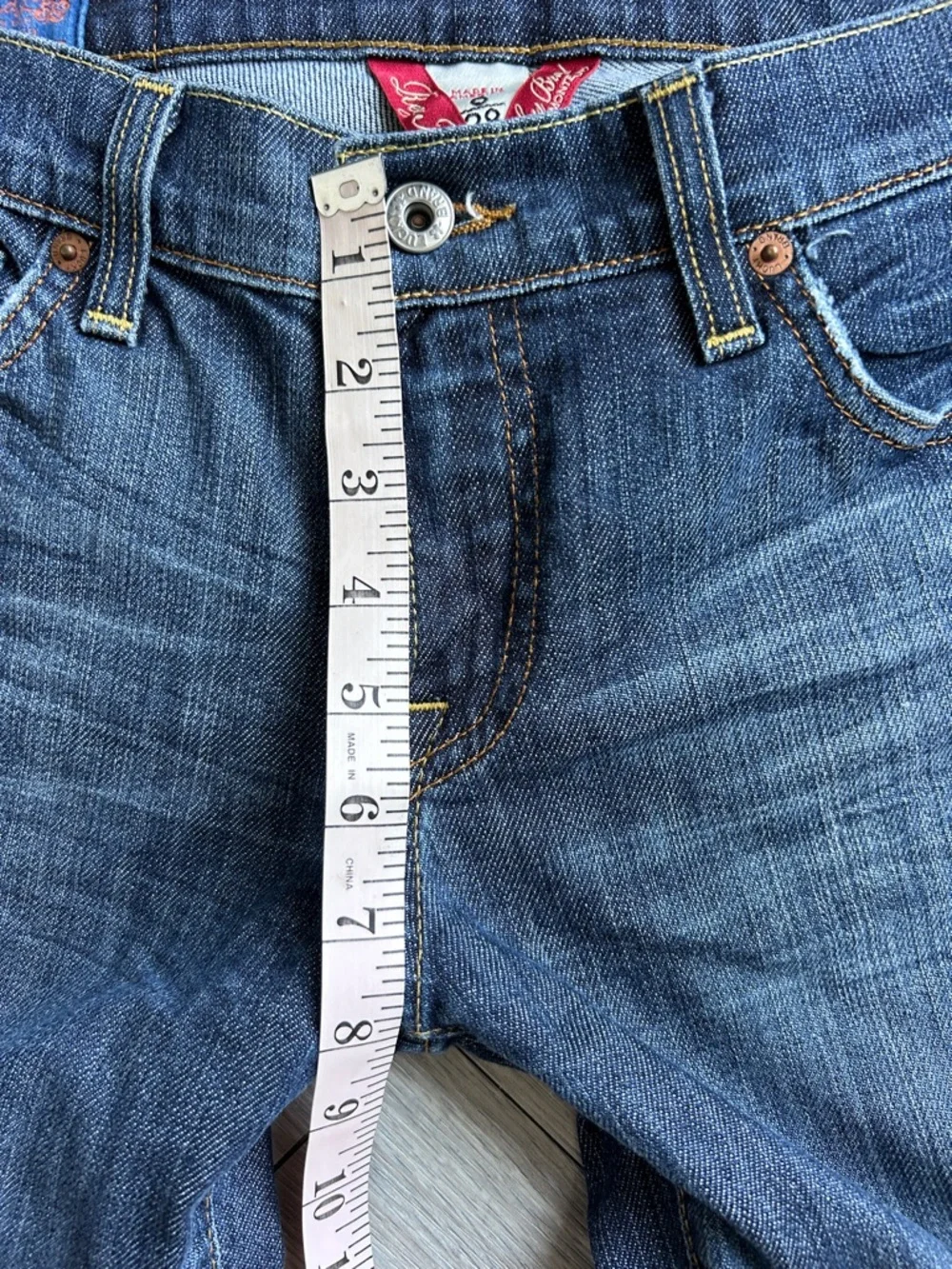 Lucky Brand Dungaree Jeans in Dark Blue Wash - Picture 5 of 9